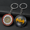 2021 Vente chaude Spinning Shield Heroes Ironman Spiderman Captain America Pendentif Keychain Key Ring Charm